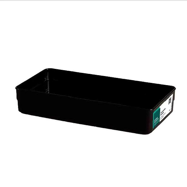 Organizador Modular Plástico Preto 30 x 15 x 5,2 (ref.1891)