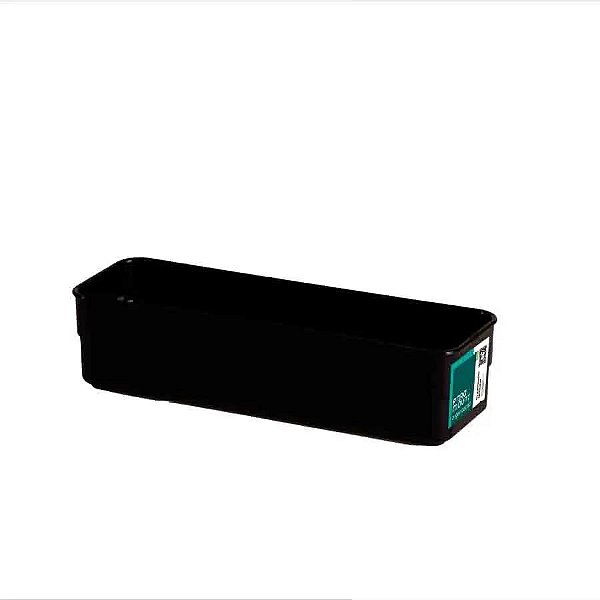 Organizador Modular Plástico Preto 22,5 x 7,5 x 5,2 (ref.1887)