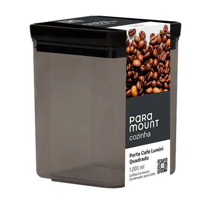 Porta Café Quadrado Lumini 1000ml (ref.2131)
