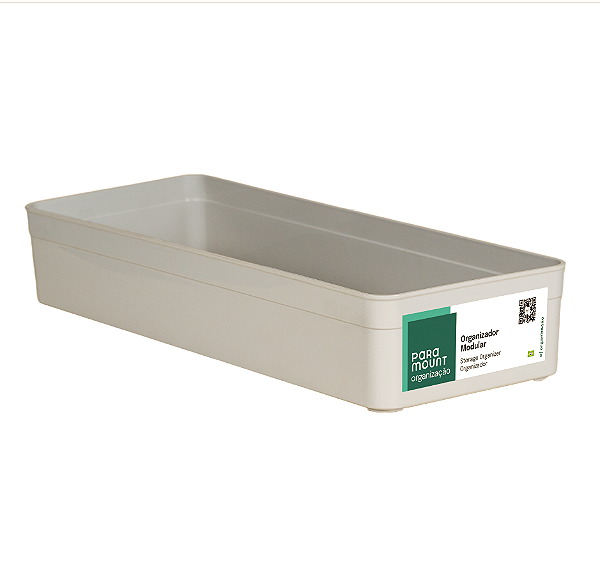 Organizador Modular Plástico Creme 30 x 15 x 5,2 (ref.1904)