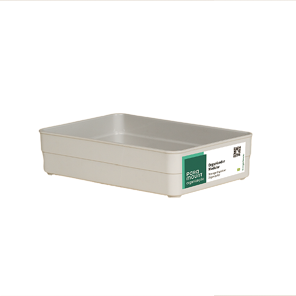 Organizador Modular Plástico Creme 22,5 x 15 x 5,2 (ref.1903)