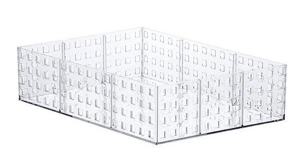 Organizador Empilhável Quadratta Cristal G 23 x 16 x 8 (ref.840)