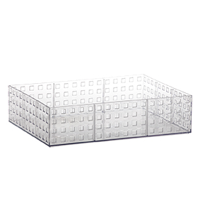 Organizador Empilhável Quadratta Cristal GG 32 x 23 x 8 (ref.837)