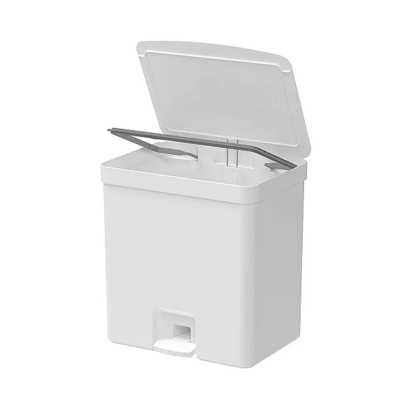 Lixeira com Pedal Trium 20 Litros Branco (ref. LX4200)