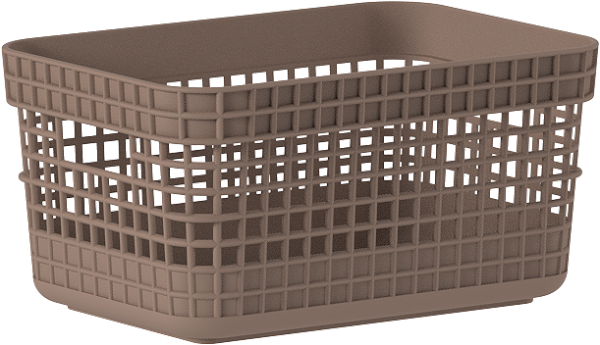 Cesto Organizador Grid 2,5L Marrom Amêndoa (ref.CG100MRAF)