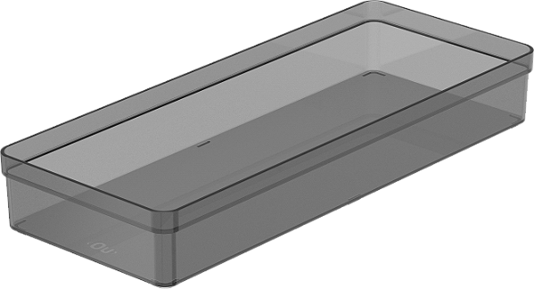 Organizador de Gaveta Fumê 37,5 x 15 x 5,6 cm (ref.OGC700FM)