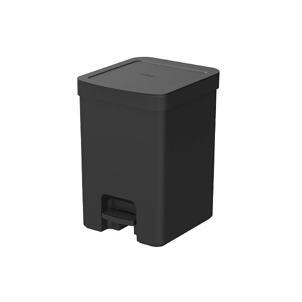 Lixeira com Pedal 12 L Linha Trium Preta (ref.LX4100PTF)