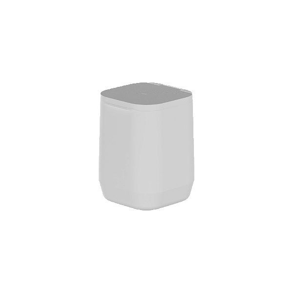 Lixeira de Piso ou Parede 6 L Linha Aura Branca (ref.LX450BCF)