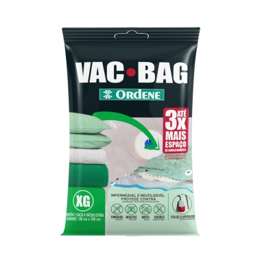 Vac Bag 80 x 100cm Saco Plástico Extra Grande Armazenamento (ref.55600)