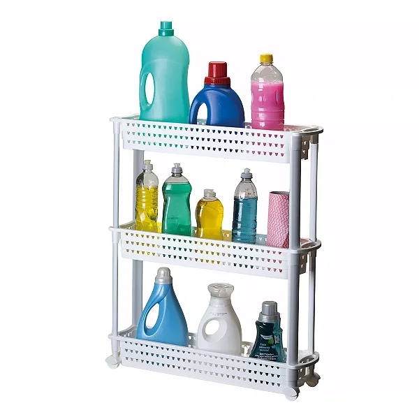 Prateleira Multiuso 54,5 X 13,5 X 65,5 cm Rodízio Branco (ref.1870A)