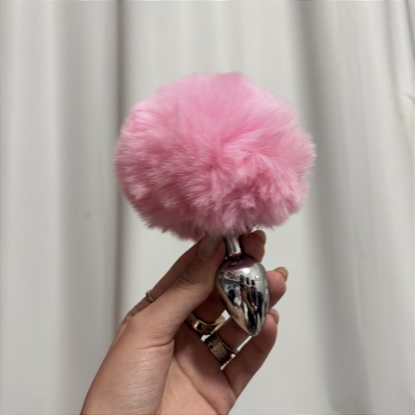 PLUG ANAL POMPOM - ROSA