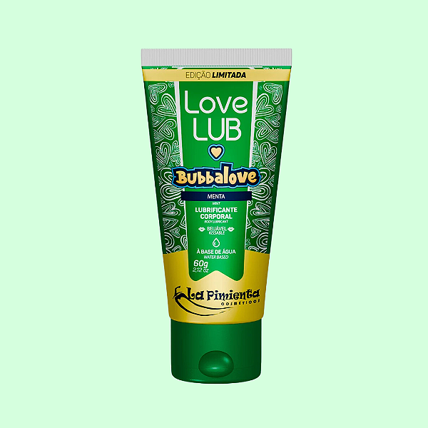 LUBRIFICANTE LOVE LUB BUBBALOVE MENTA - 60G