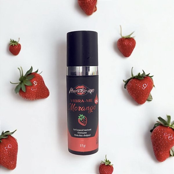 VIBRA-ME MORANGO HOT INSANO GEL ELETRIZANTE BEIJÁVEL