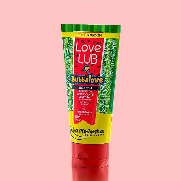 LUBRIFICANTE LOVE LUB BUBBALOVE MELANCIA - 60G