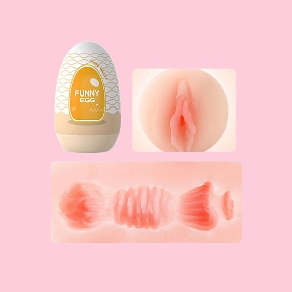 MASTURBADOR MASCULINO - FUNNY EGG VAGINA