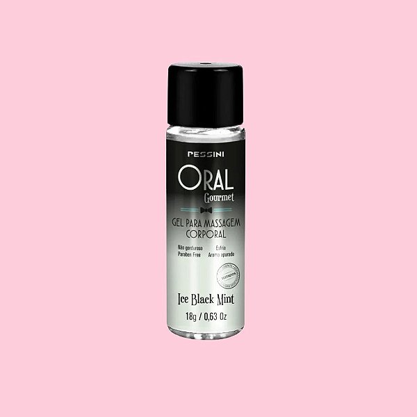 GEL COMESTÍVEL ORAL GOURMET ICE BLACK MENTA 18G