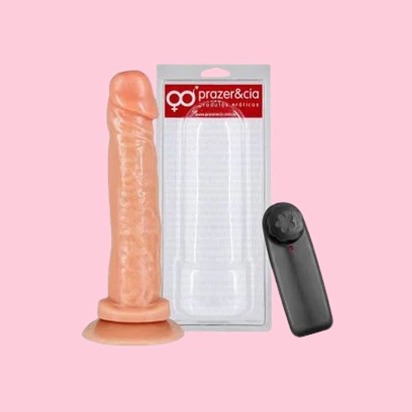 PRÓTESE REALÍSTICA COM VIBRADOR - 20,3CM