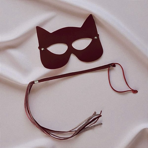 KIT MULHER GATO | CHICOTE + MÁSCARA