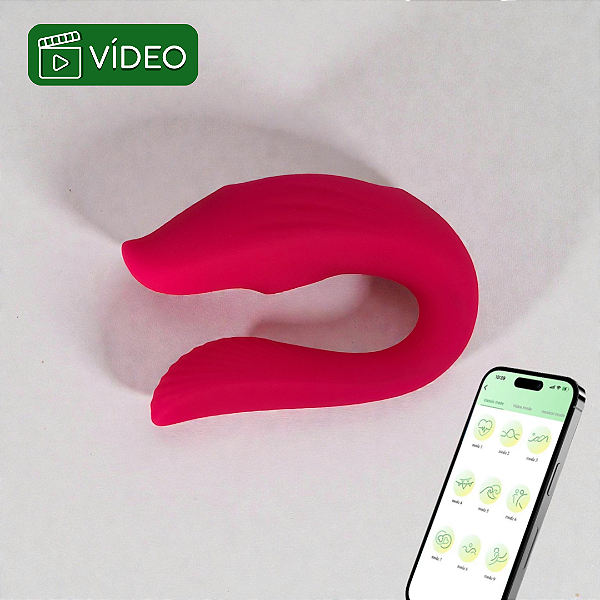VIBRADOR DE CASAL COM ONDAS DE PRESSÃO + PENETRAÇAO | APLICATIVO