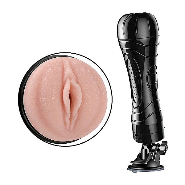 MASTURBADOR LANTERNA COM VENTOSA E VIBRAÇÃO