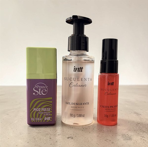 KIT SABOR & SENSAÇÃO - Lubrificante, Excitante e Gel Comestível