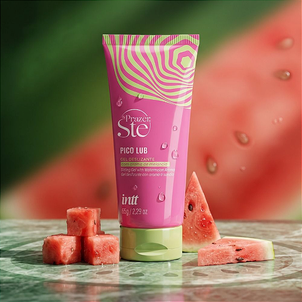 LUBRIFICANTE PICO LUB MELANCIA - GEL DESLIZANTE BEIJÁVEL