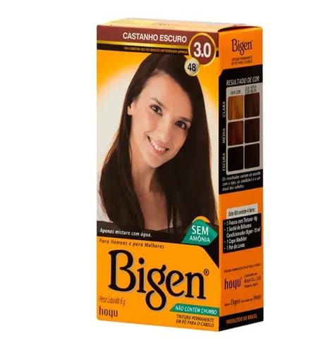 Tintura Coloração Bigen 3.0 Castanho Escuro