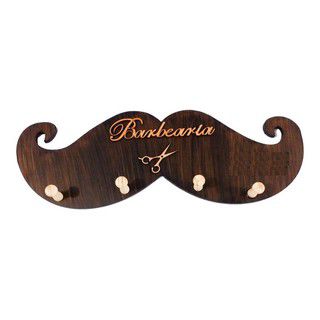 Cabideiro Bigode - Porta Capas - Para Barbearia