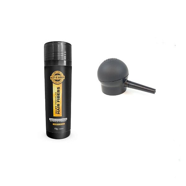 FIBRA CAPILAR  PRETO + APLICADOR