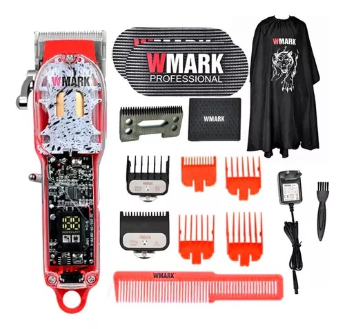 Maquina De Cortar Cabelo Wmark Ng 409  completa