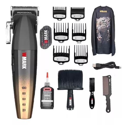 Maquina De Cortar Cabelo Wmark Ng2038 9000rpm COMPLETA