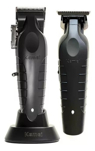 Kit 2 Máquinas Kemei 2296 Corte 2299 Acabamento Profissional