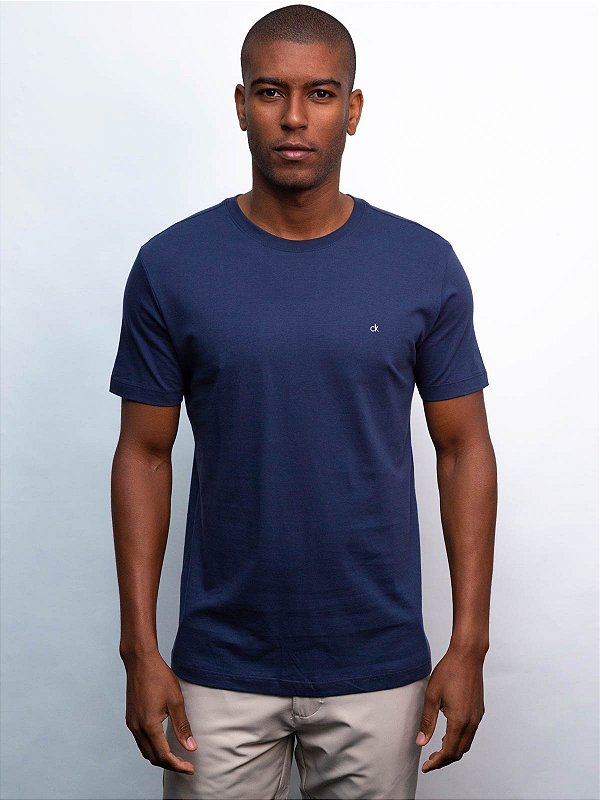 Camiseta Básica Marinho Calvin Klein