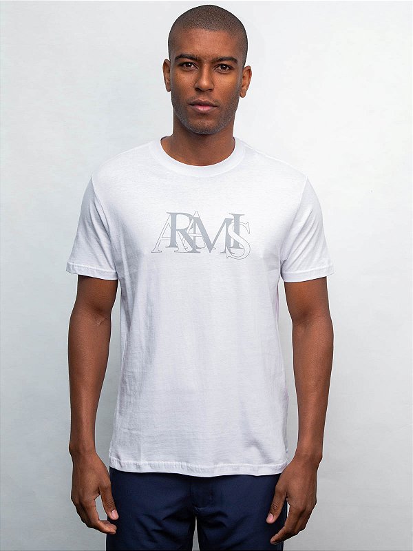Camiseta Estampada Branco Aramis