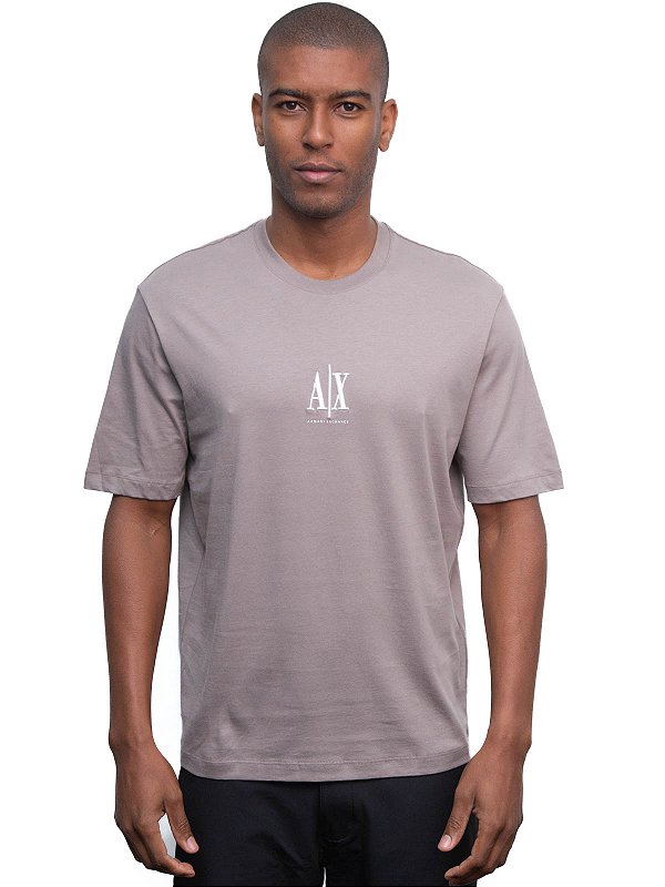 Camiseta Regular Khaki Armani Exchange
