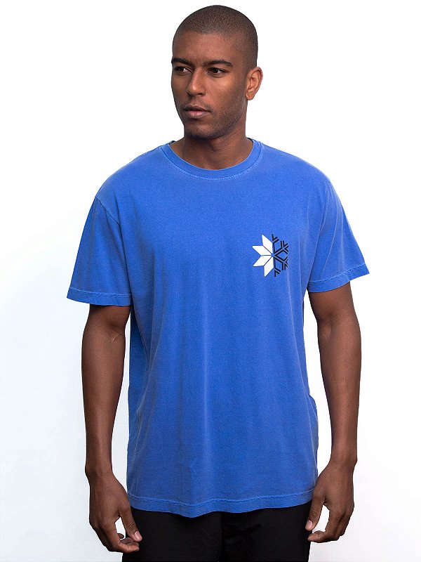 T-Shirt Snow Icon Azul Royal Osklen