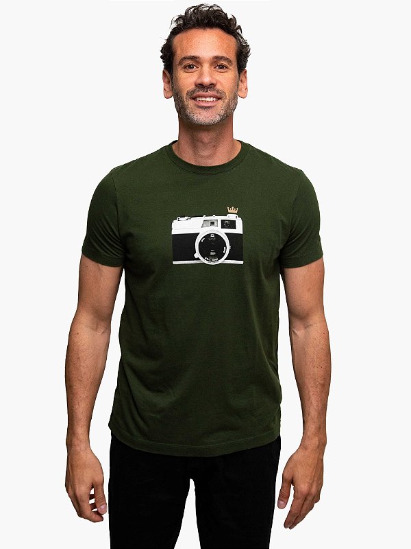 T-Shirt Vintage Analogic Verde Palmeira Osklen