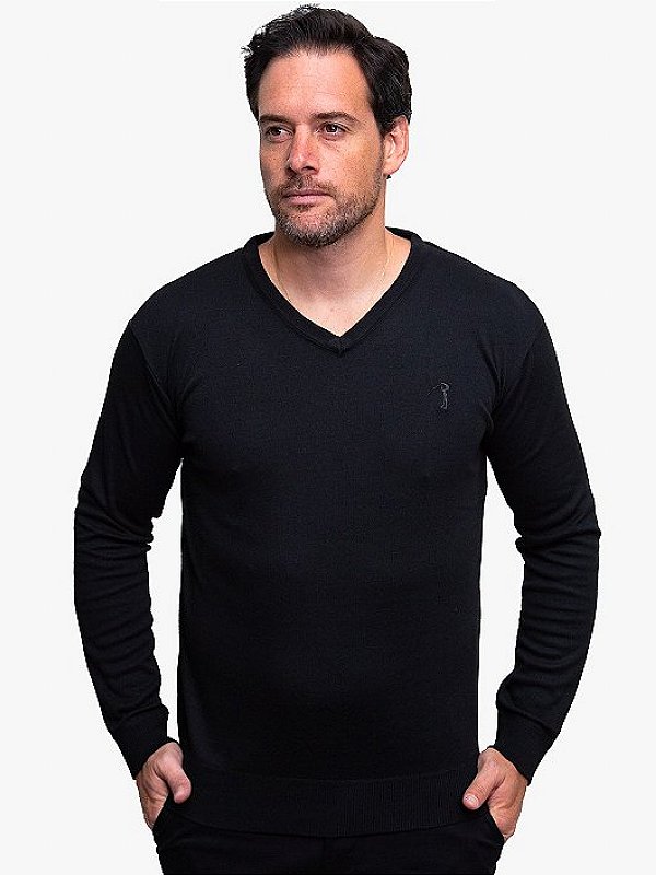 Suéter Gola V Aleatory Preto