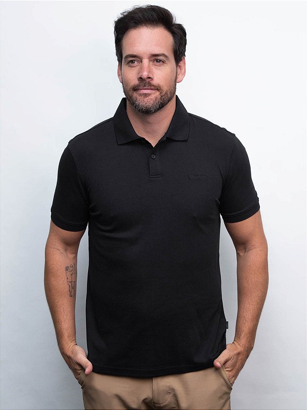 Polo Liquid Touch Preto Calvin Klein
