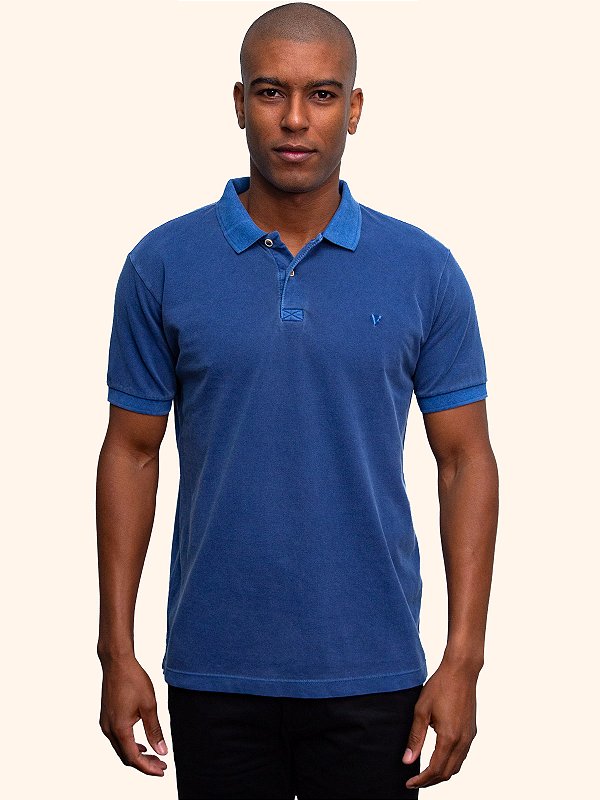 Polo Stoned Ville de France Navy