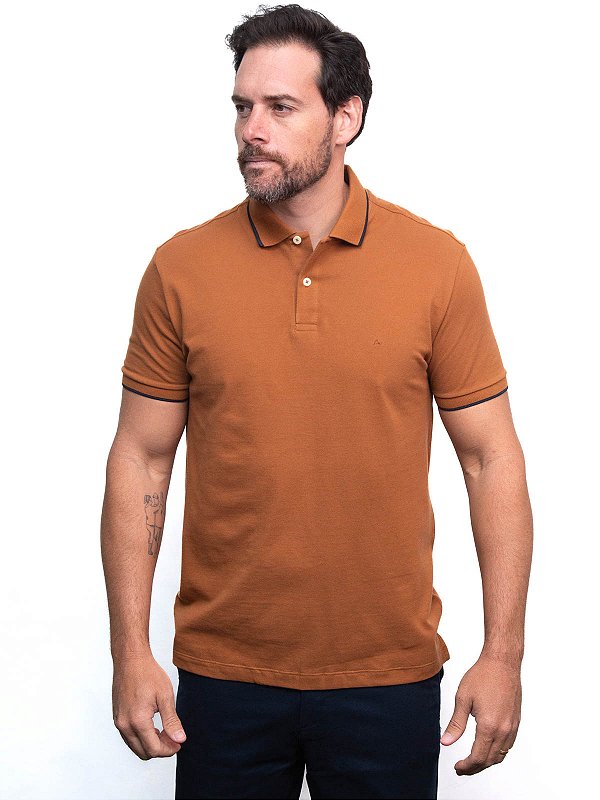 Polo Piquet Caramelo Aramis