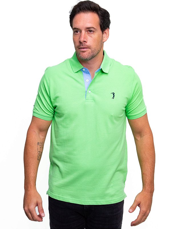 Polo Piquet Energy Green Aleatory