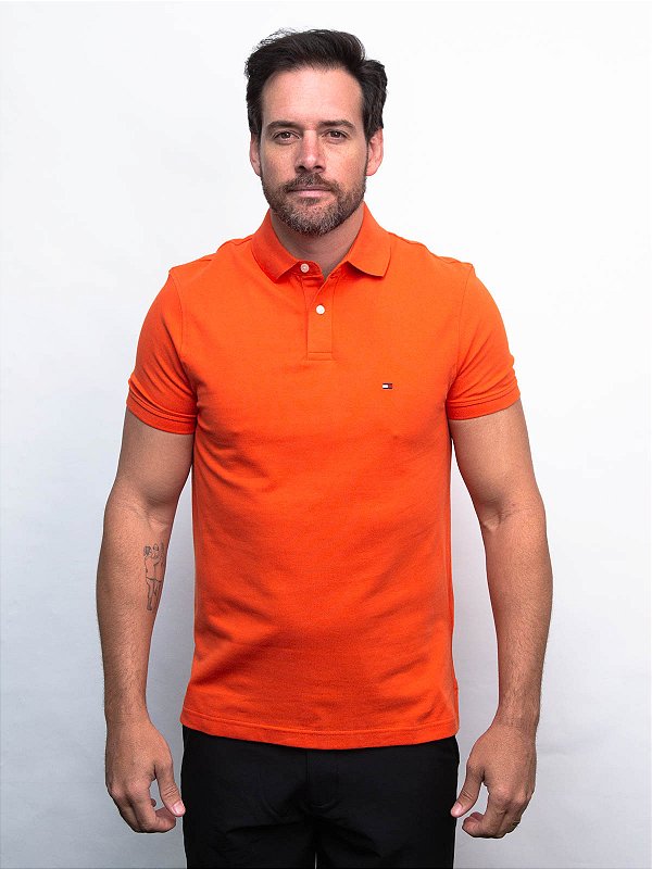 Polo Piquet Orange Tommy Hilfiger