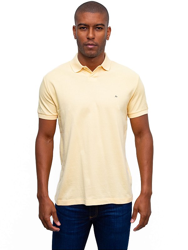 Polo Piquet Amarelo Dente Leao Aramis