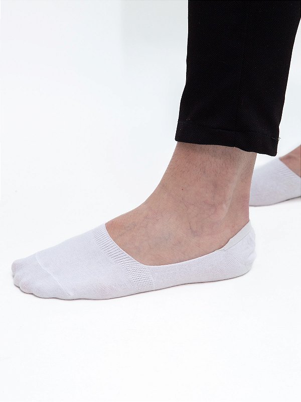 Kit 3 Pares Meia Invisível Branco Ville de France