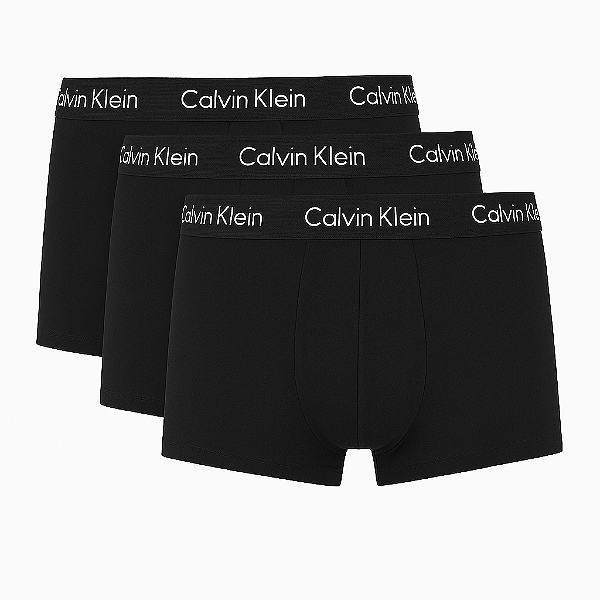 Kit 3 Cuecas Preto Calvin Klein