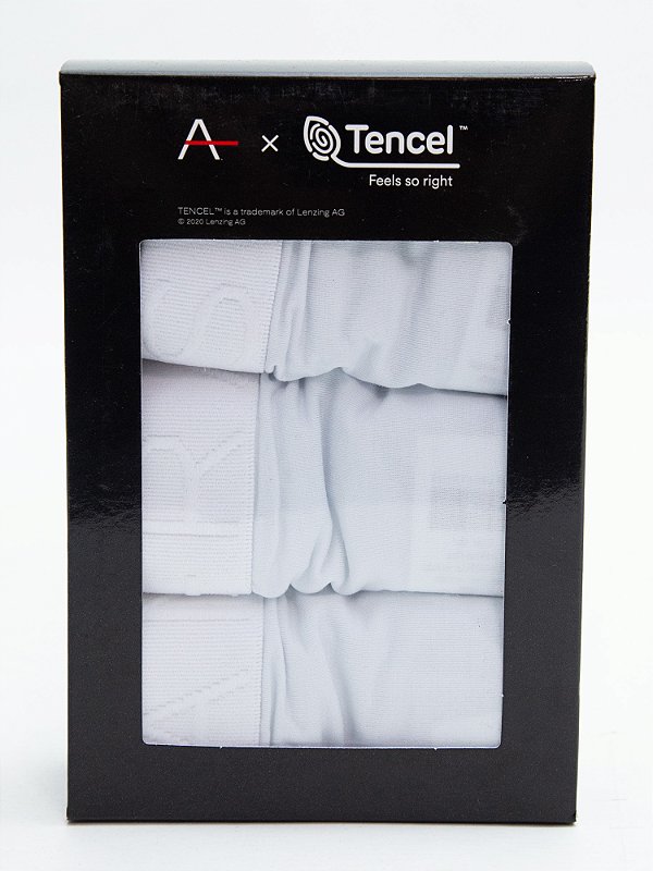 Kit 3 Cuecas Boxer Modal Branco Aramis