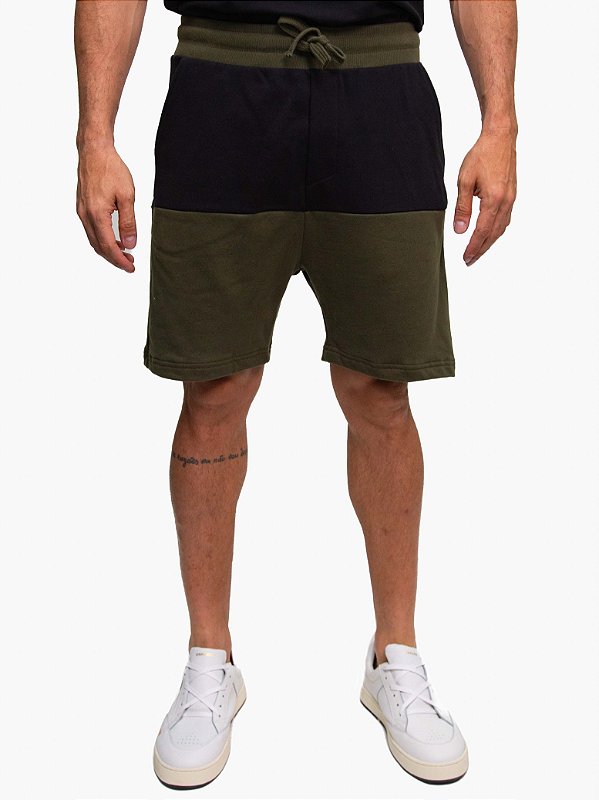 Bermuda Moletom Casual Bicolor Forest Osklen