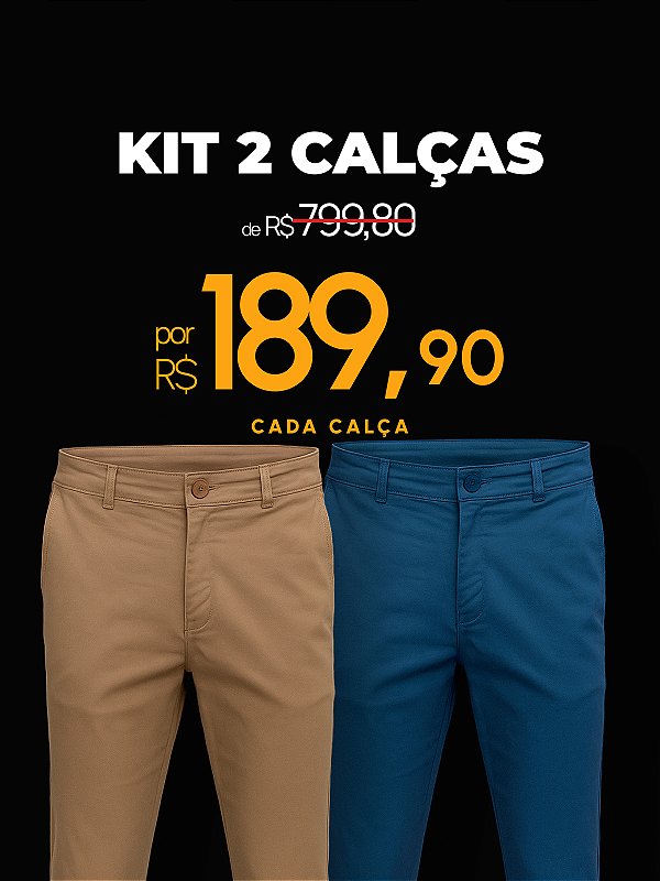 Kit 2 Calças Alfaiataria Victory Giacomelli Uomo