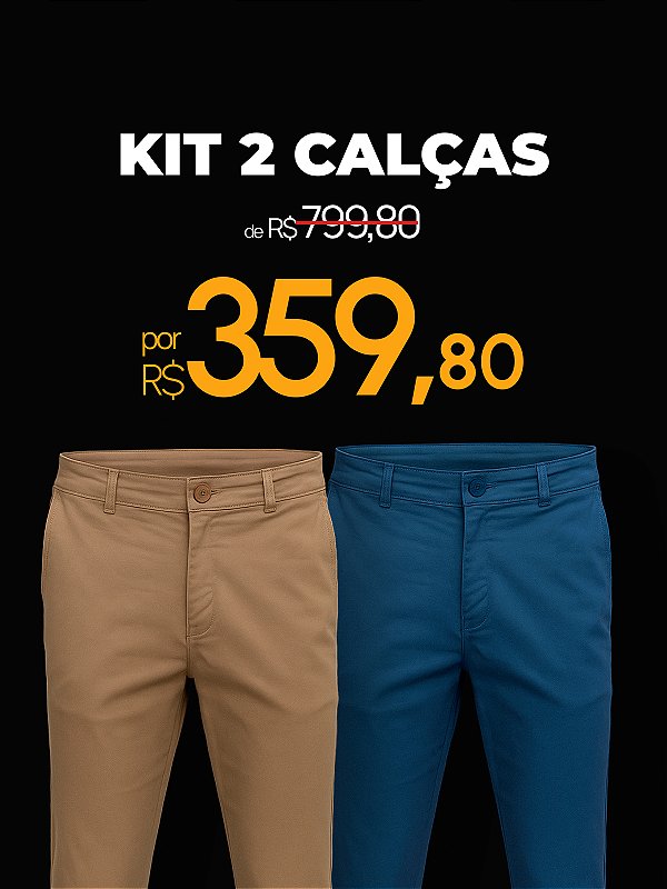 Kit 2 Calças Alfaiataria Victory Ville de France